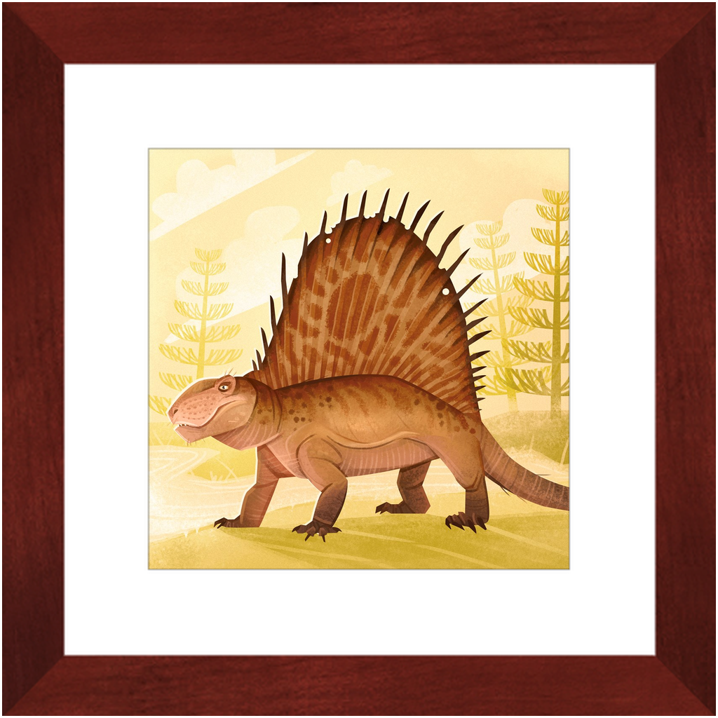 Dimetrodon Permian Weirdo framed print