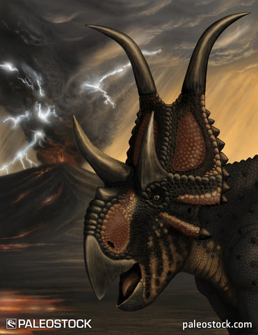 Diabloceratops eatoni stock image