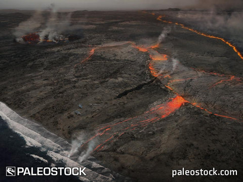 The Great Permian Extinction - aerial stock image