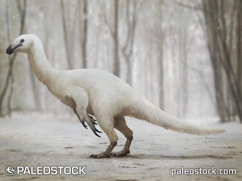 Therizinosaur stock image
