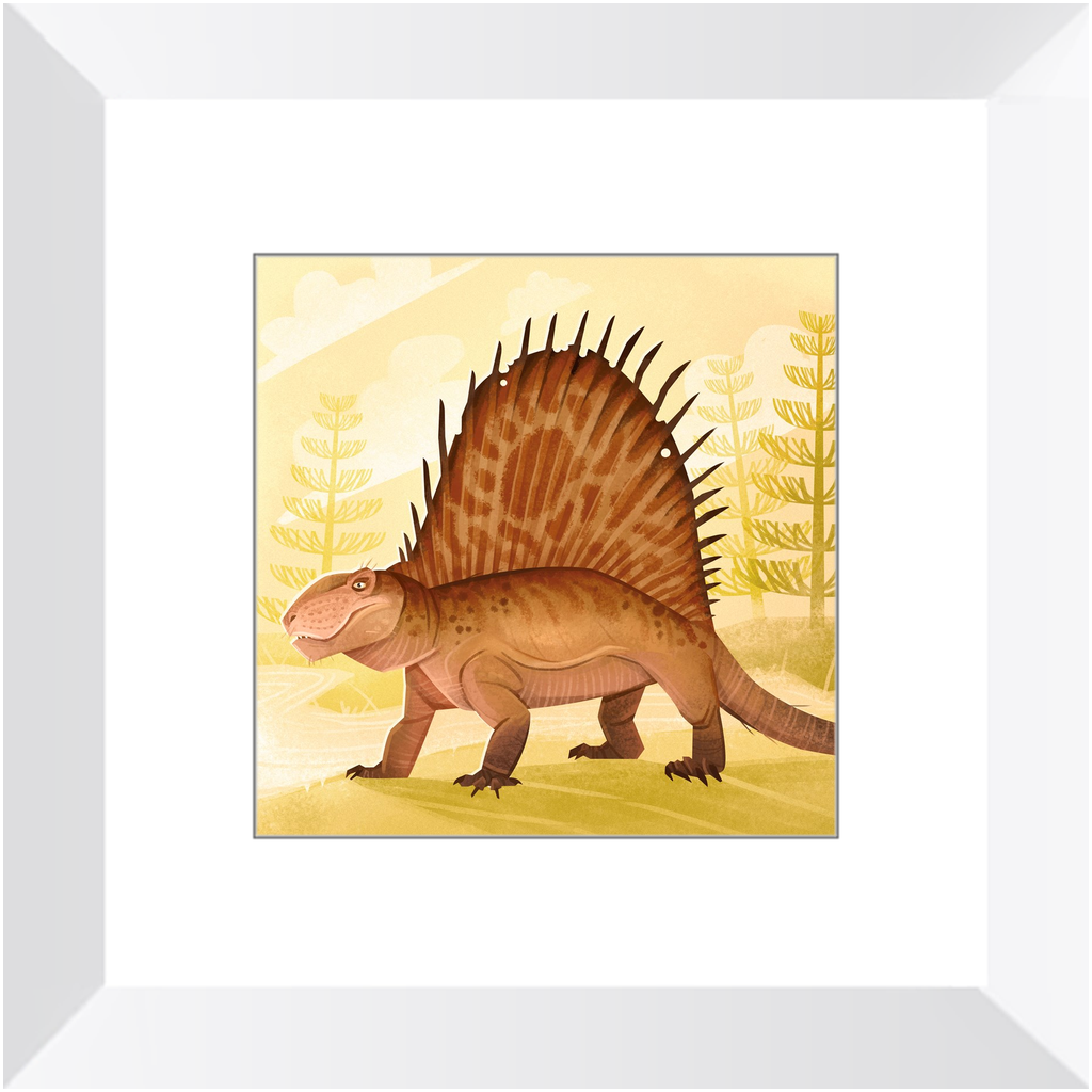 Dimetrodon Permian Weirdo framed print