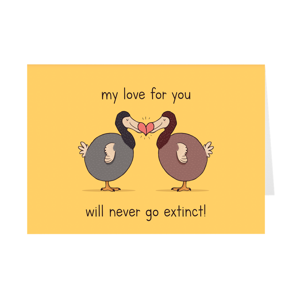 Valentine's Day Greeting Card - Dodos