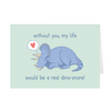 Valentine's Day Greeting Card - Triceratops