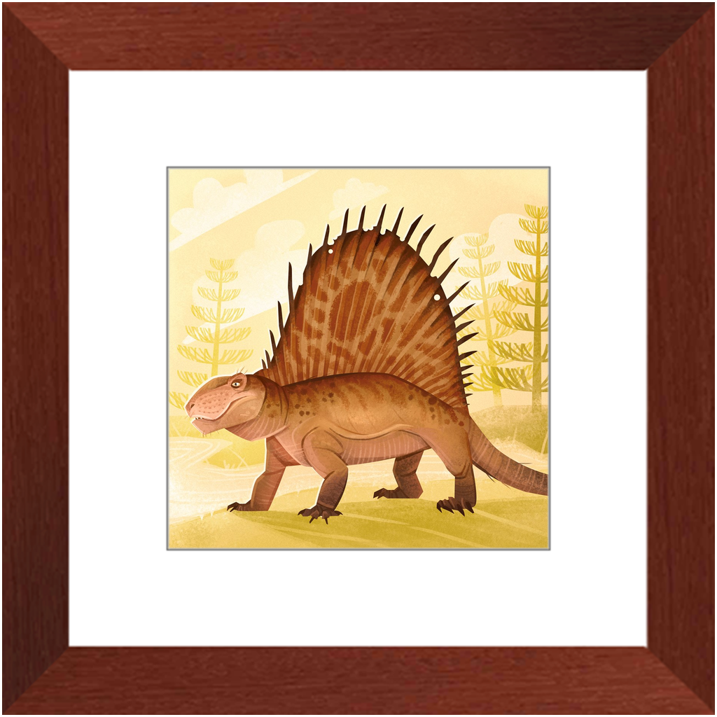 Dimetrodon Permian Weirdo framed print