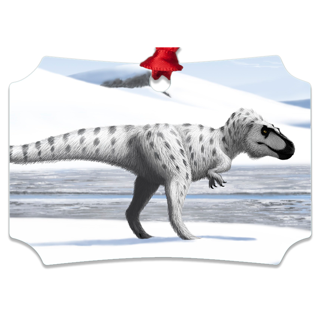 Nanuqsaurus metal ornaments