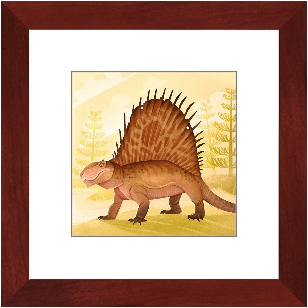 Dimetrodon Permian Weirdo framed print