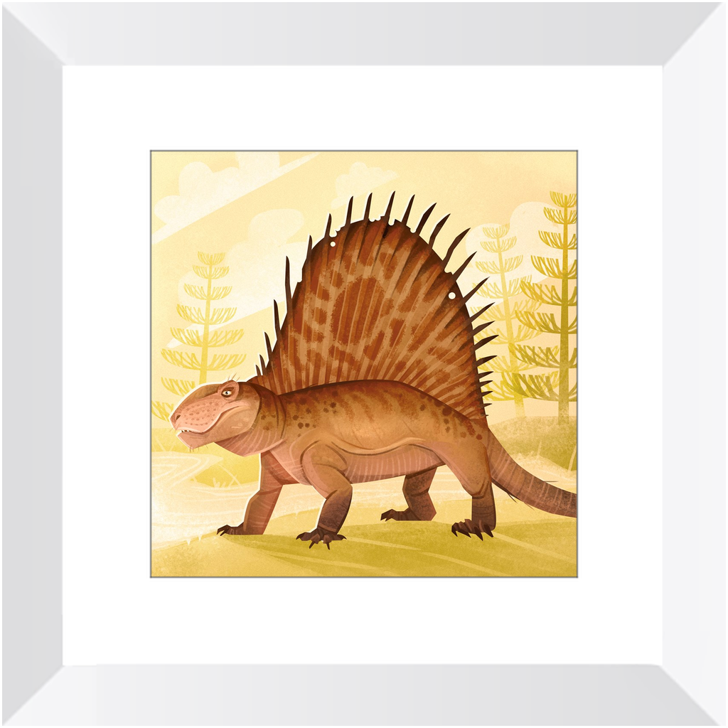 Dimetrodon Permian Weirdo framed print