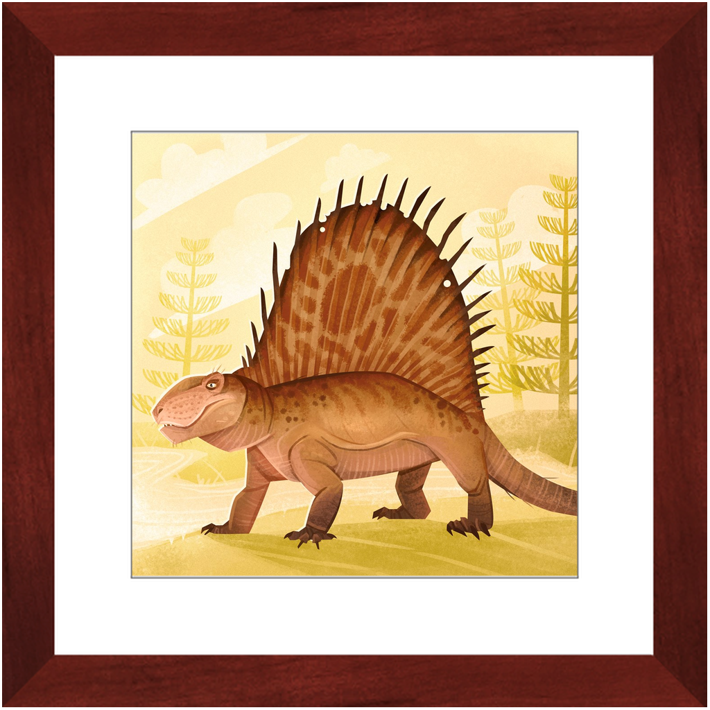 Dimetrodon Permian Weirdo framed print