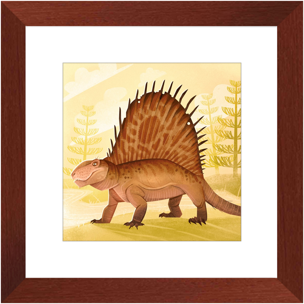 Dimetrodon Permian Weirdo framed print