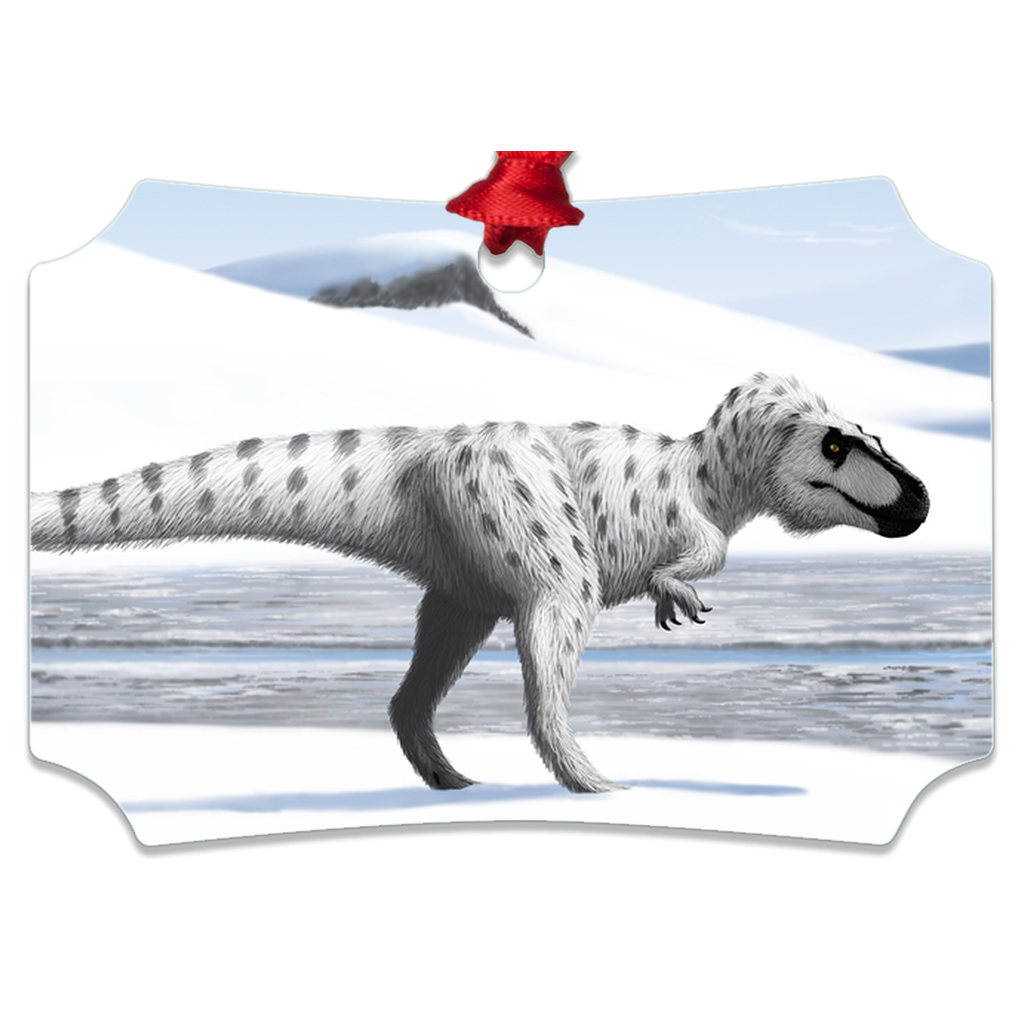 Nanuqsaurus metal ornaments