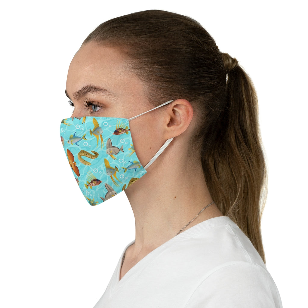 Monte Bolca Coral Reef Fish face mask