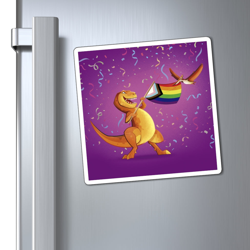 T. rex Dinosaur Pride magnet