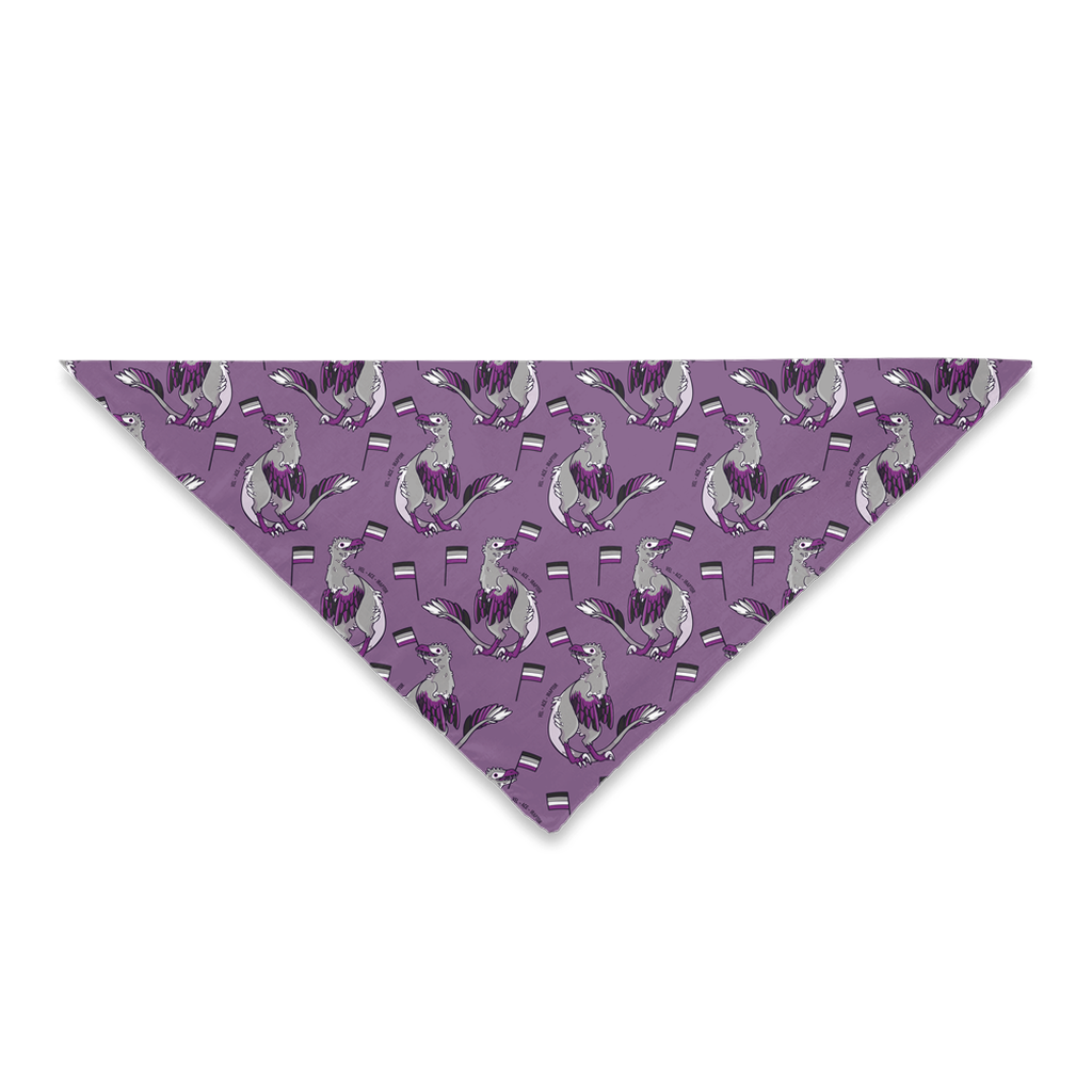 Velociraptor Dinosaur Asexual Pride Flag bandana