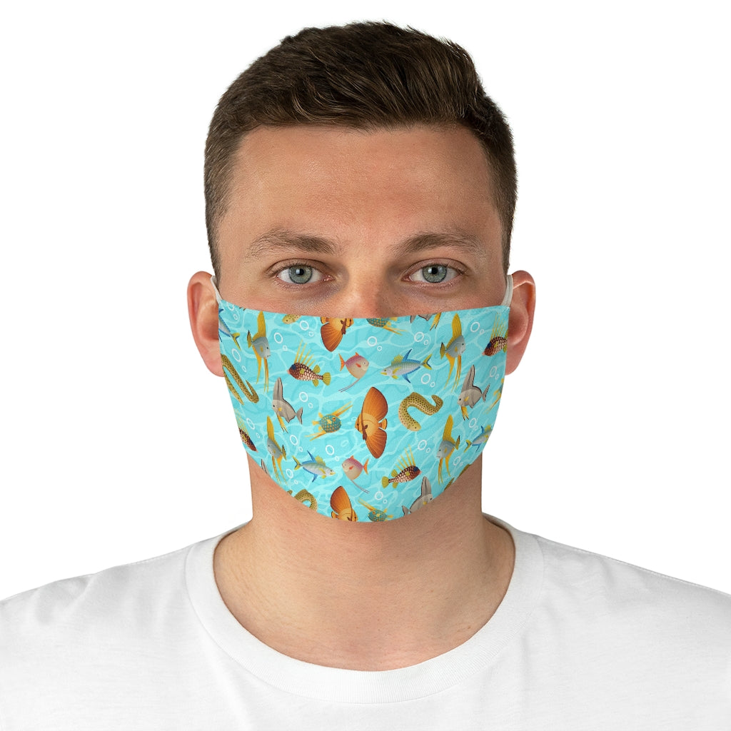 Monte Bolca Coral Reef Fish face mask