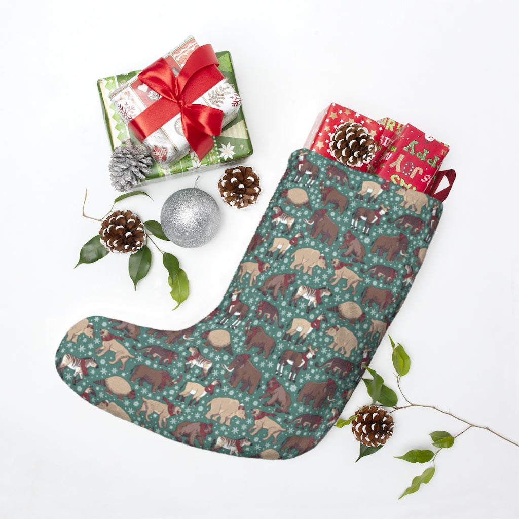 Ice Age Megafauna Christmas stocking