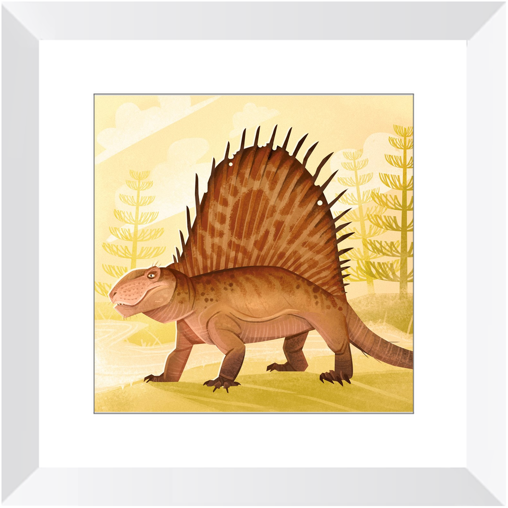 Dimetrodon Permian Weirdo framed print