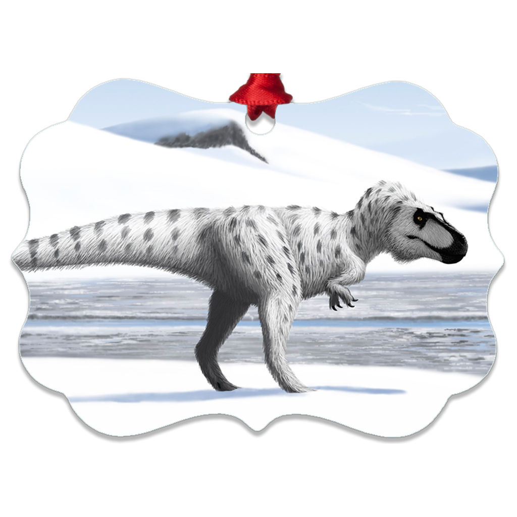 Nanuqsaurus metal ornaments