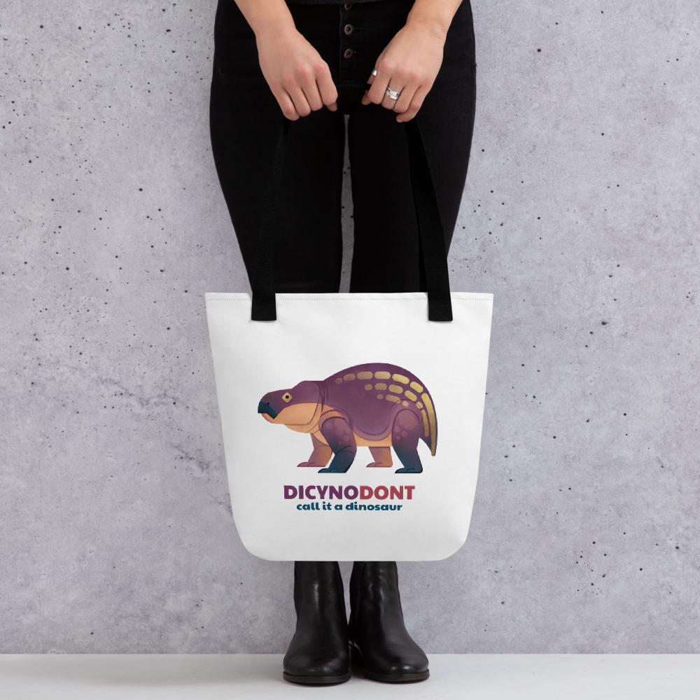 Dicynodont tote bag