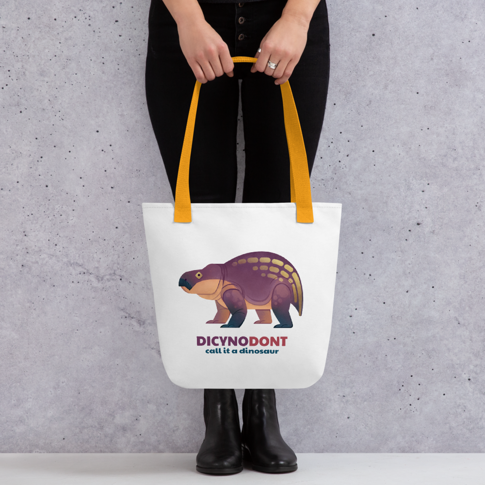 Dicynodont tote bag