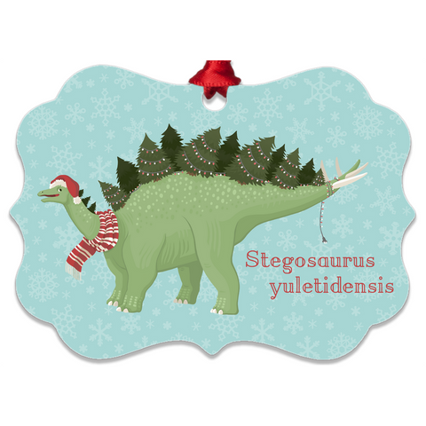 Stegosaurus Yuletidensis Metal Ornament