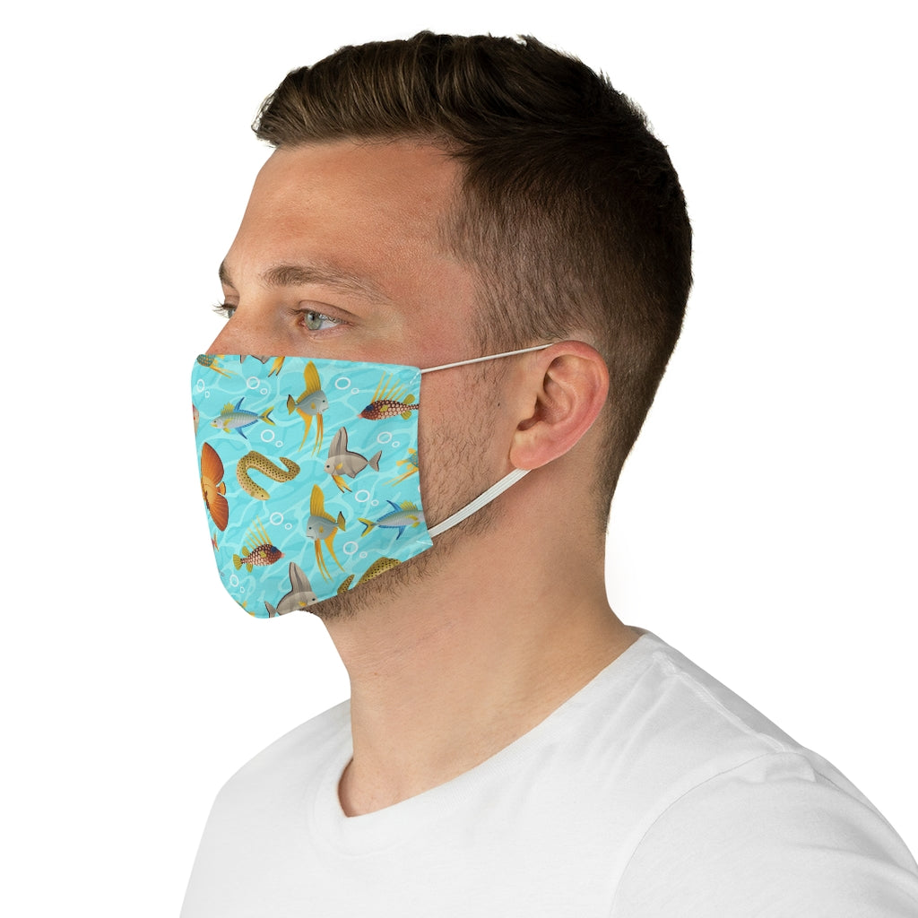 Monte Bolca Coral Reef Fish face mask