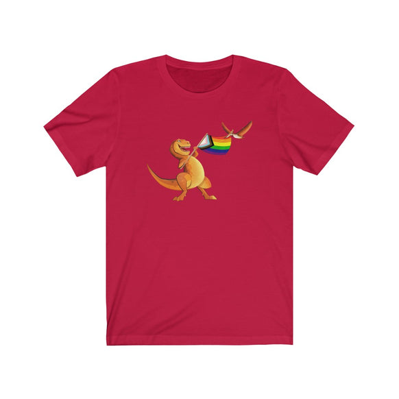 T. rex Dinosaur Pride unisex t-shirt