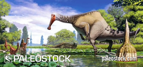 Deinocheirus stock image