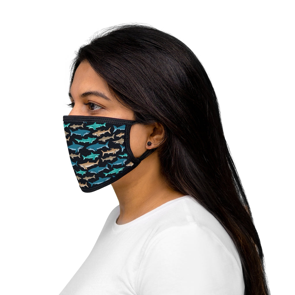 Prehistoric Sharks cotton face mask