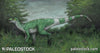 Dryosaurus stock image