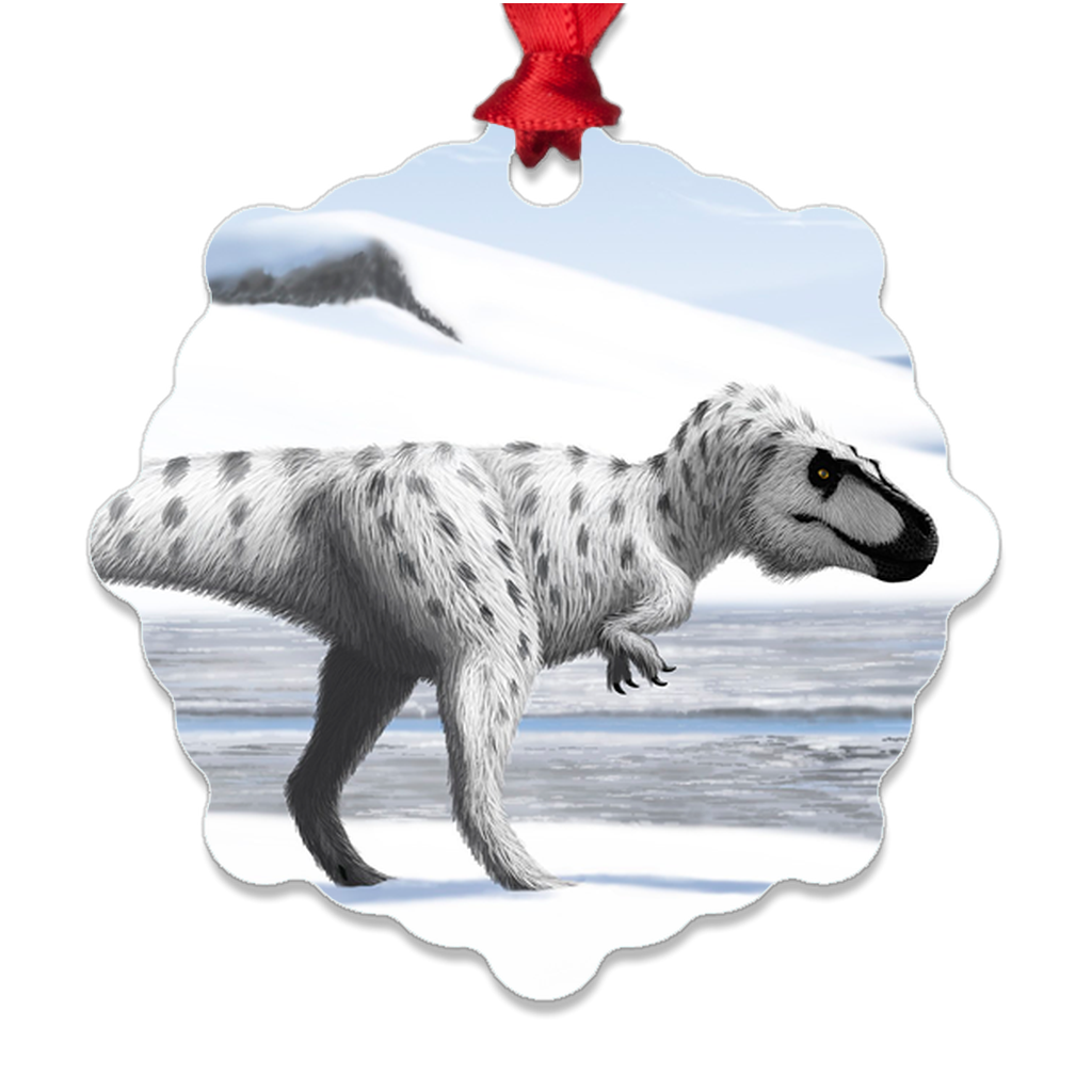 Nanuqsaurus metal ornaments