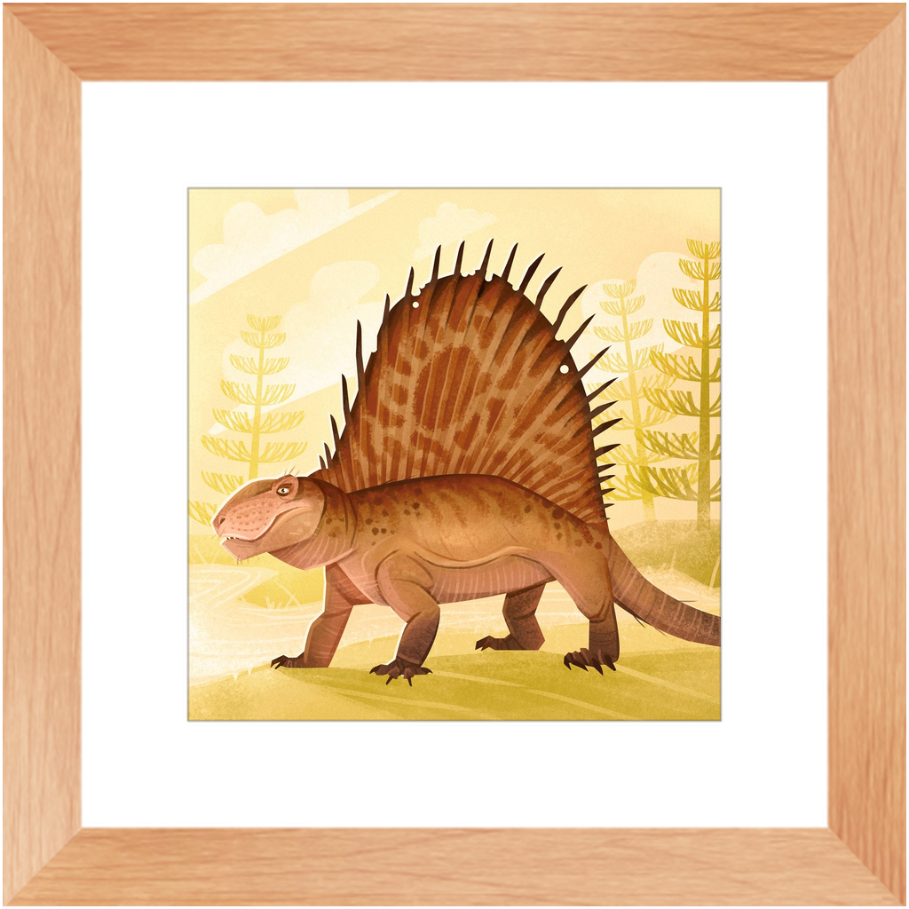 Dimetrodon Permian Weirdo framed print