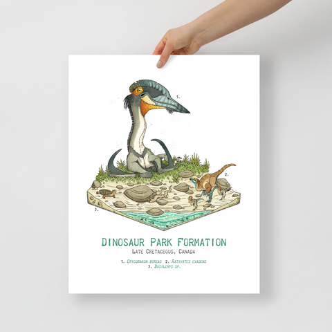 Dinosaur Park Diorama poster
