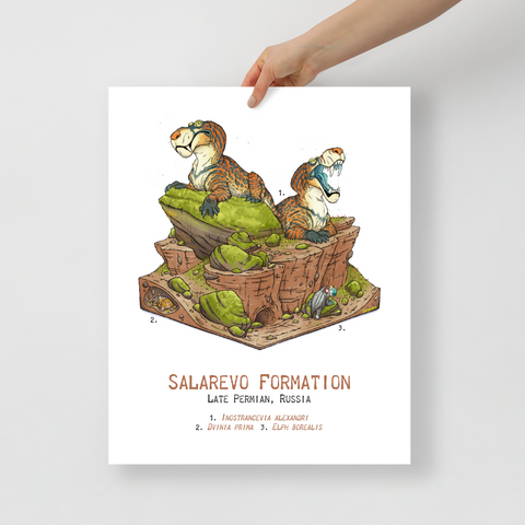 Salarevo Formation Diorama poster