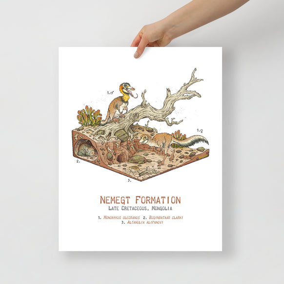 Nemegt Formation Diorama poster