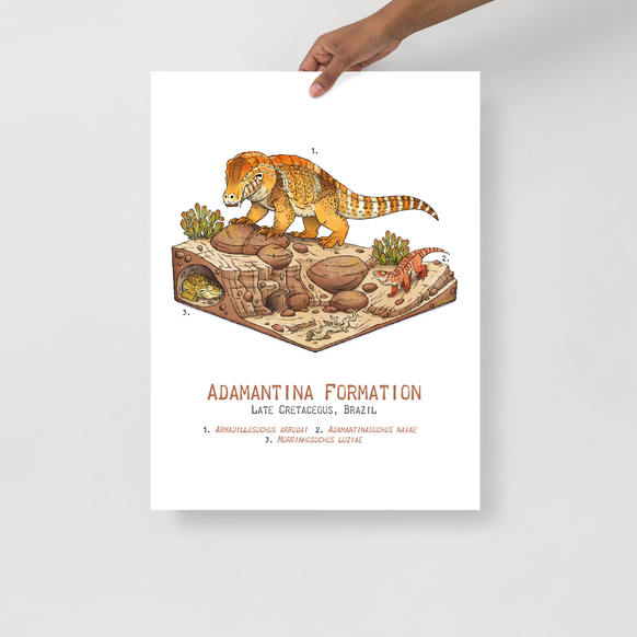 Adamantina Formation Diorama poster