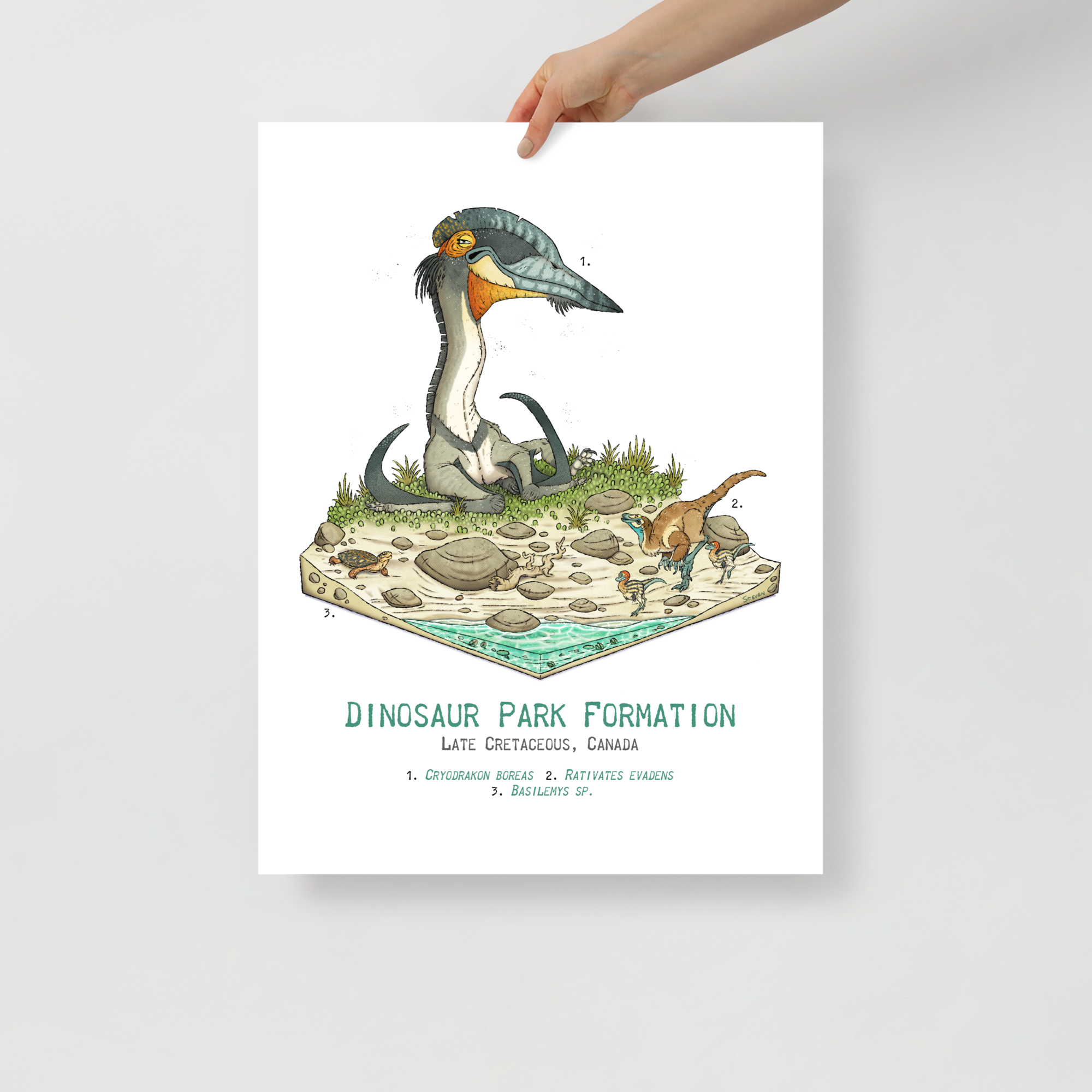 Dinosaur Park Diorama poster