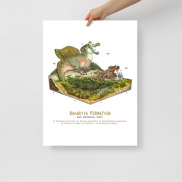 Bahariya Formation Diorama Poster