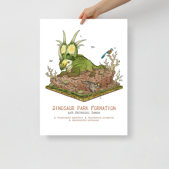 Dinosaur Park Diorama Formation poster
