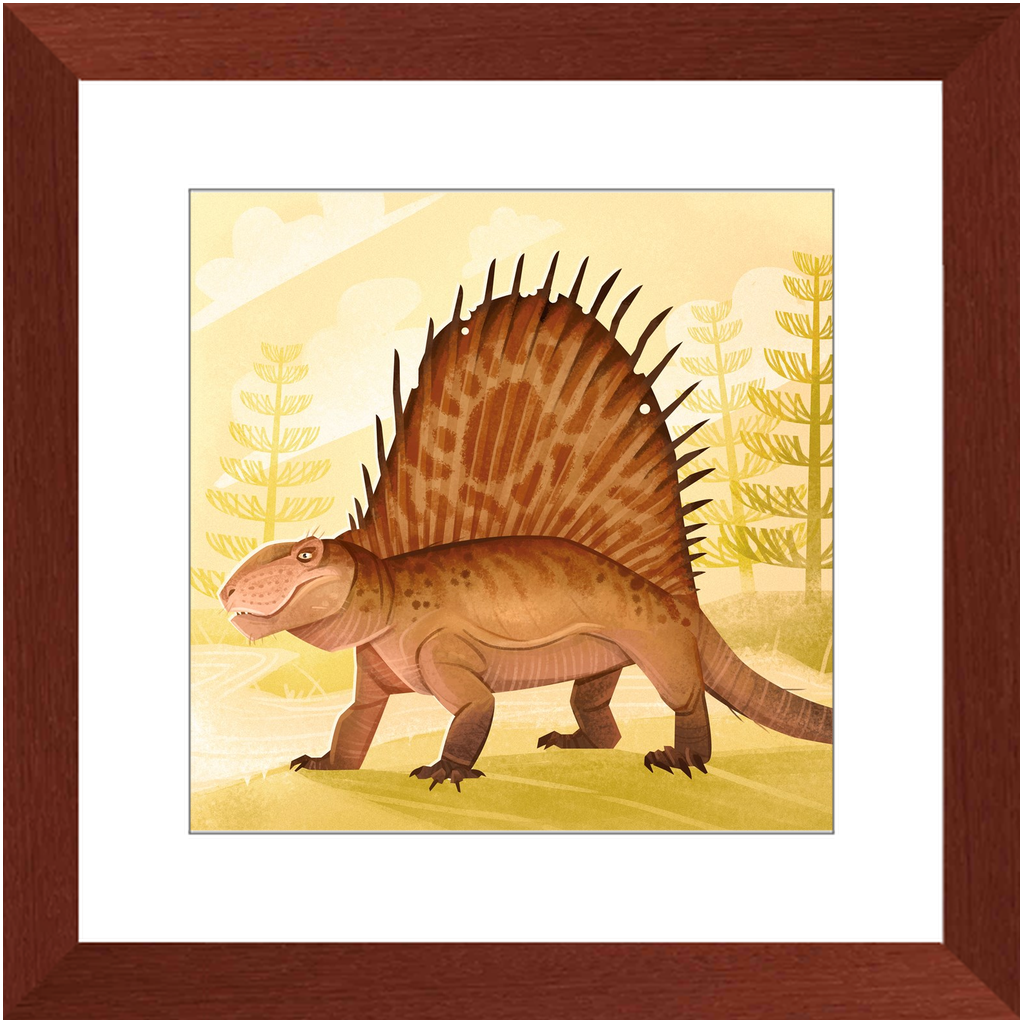 Dimetrodon Permian Weirdo framed print