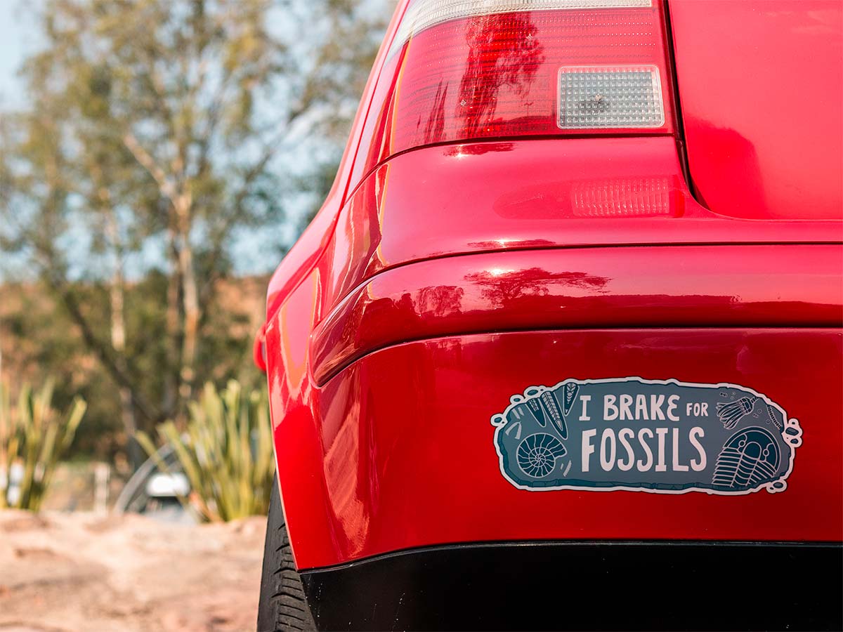 I Brake For Fossils bumper stickers