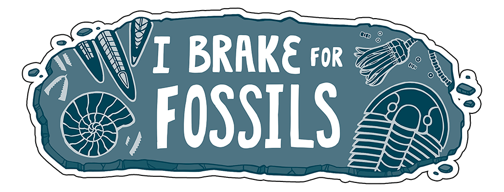 I Brake For Fossils bumper stickers