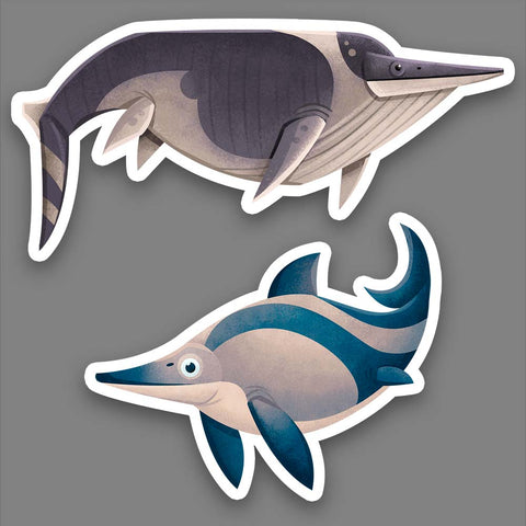 Triassic Ichthyosaurs stickers