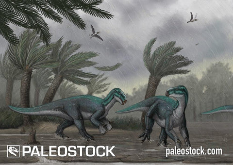 Iguanodon Storm stock image