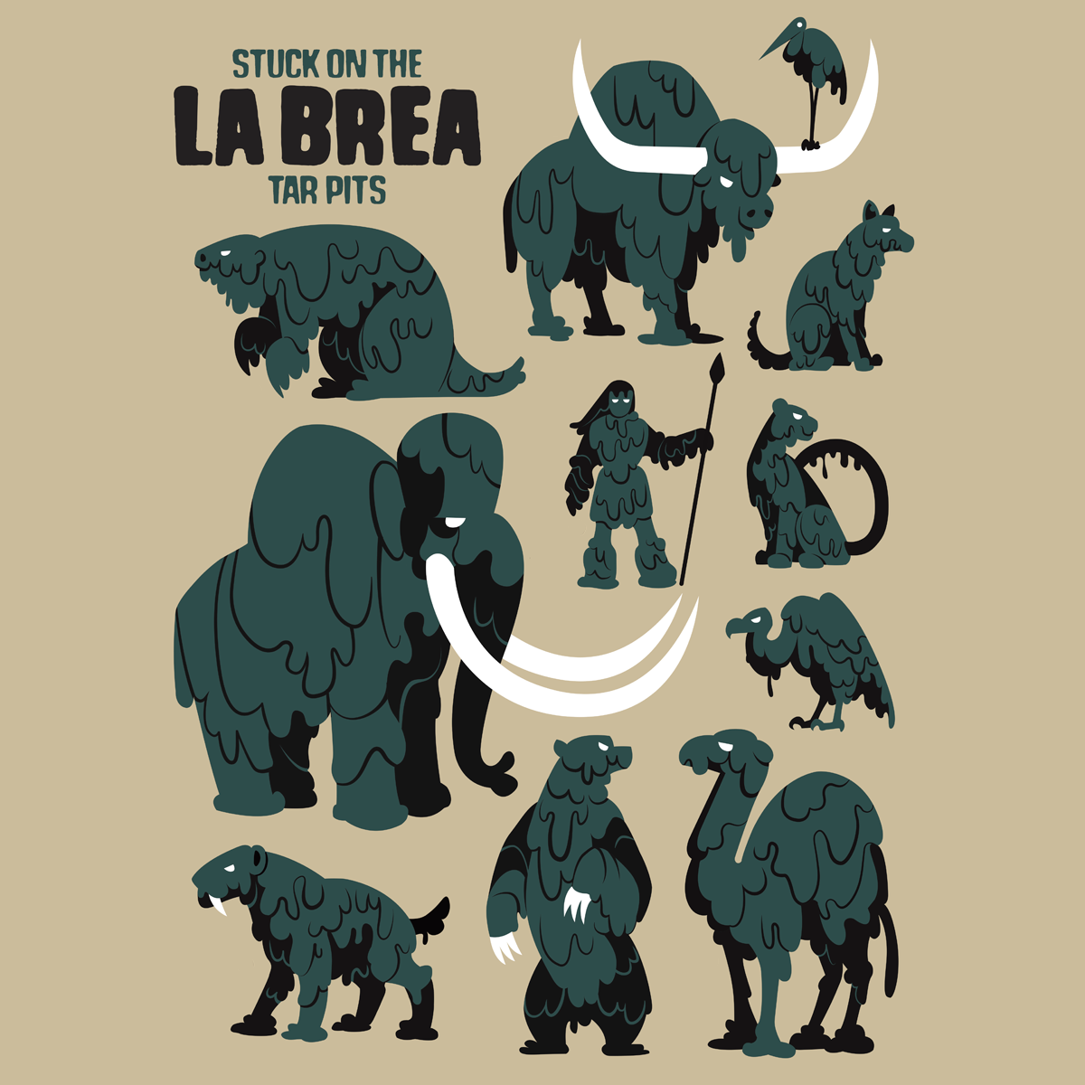 La Brea Tar Pits poster