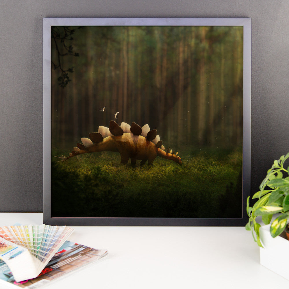 Stegosaurus framed print