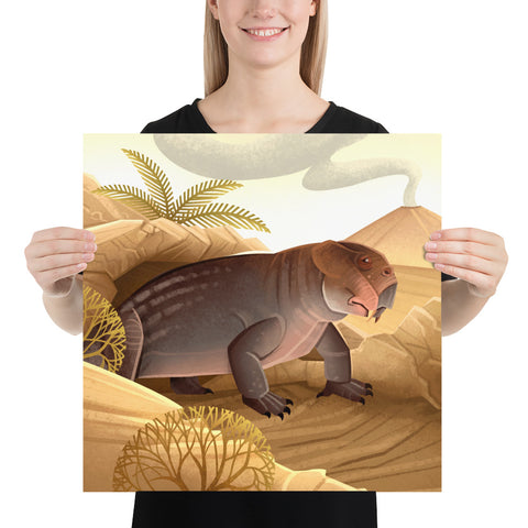Lystrosaurus Permian Weirdo poster