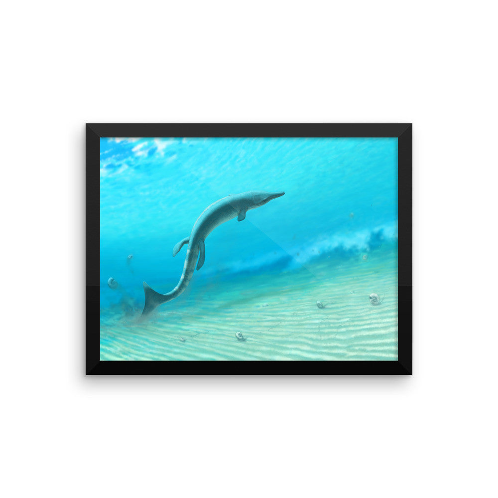 Metriorhynchid framed print