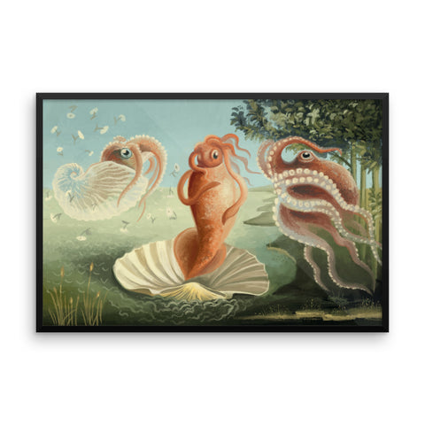 The Birth of Squid framed print