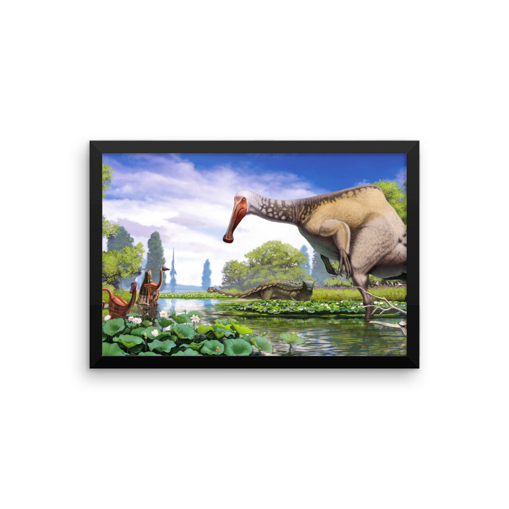 Deinocheirus framed print