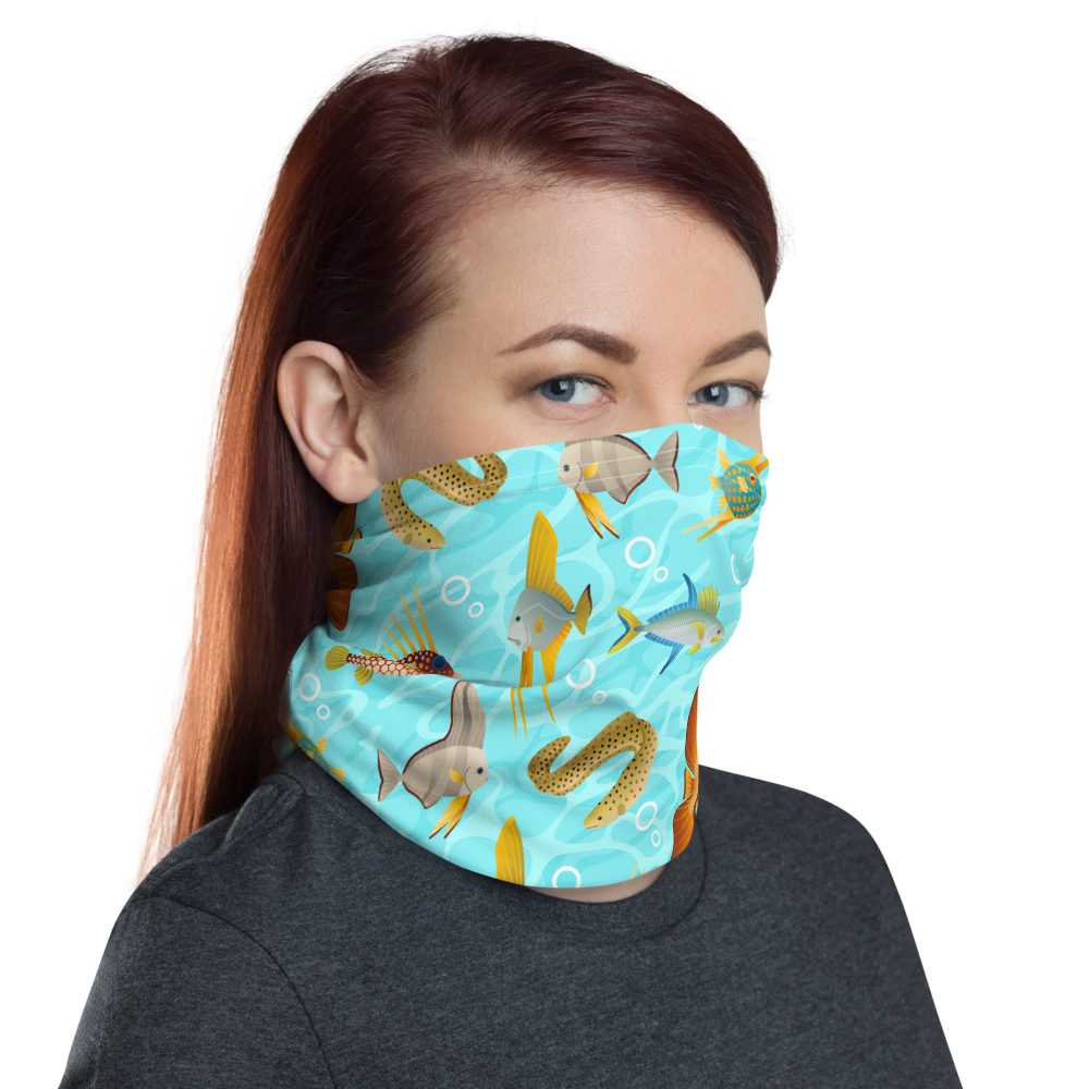 Monte Bolca Coral Reef Fish neck gaiter